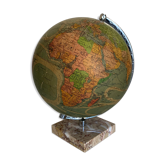 Vintage globe 1960 terrestrial glass Perrina marble - 29 cm