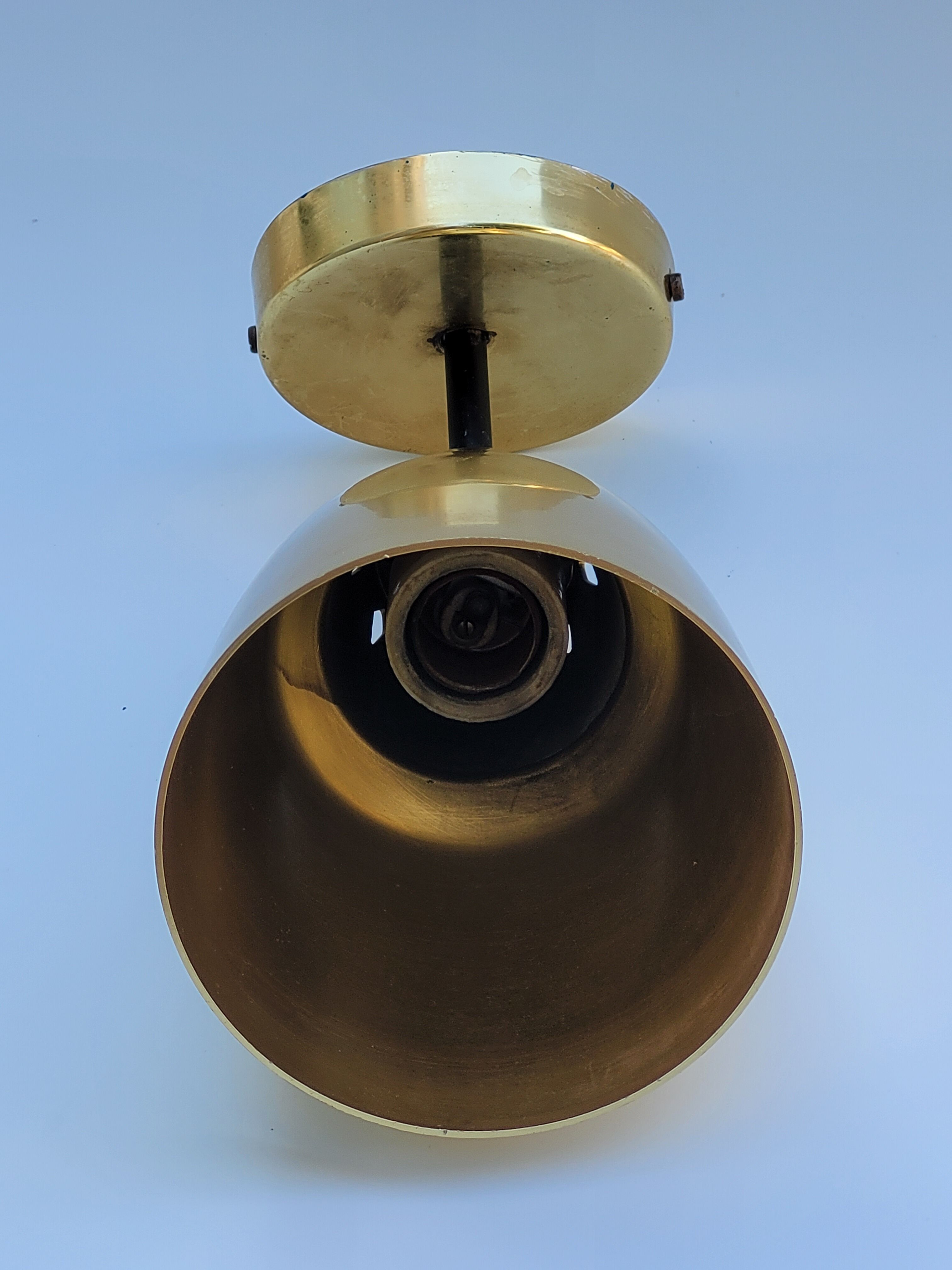 Wall lamp gilded aluminum from the 60s edited by Parscot