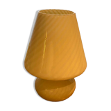 Yellow Murano Glass Mushroom Lamp