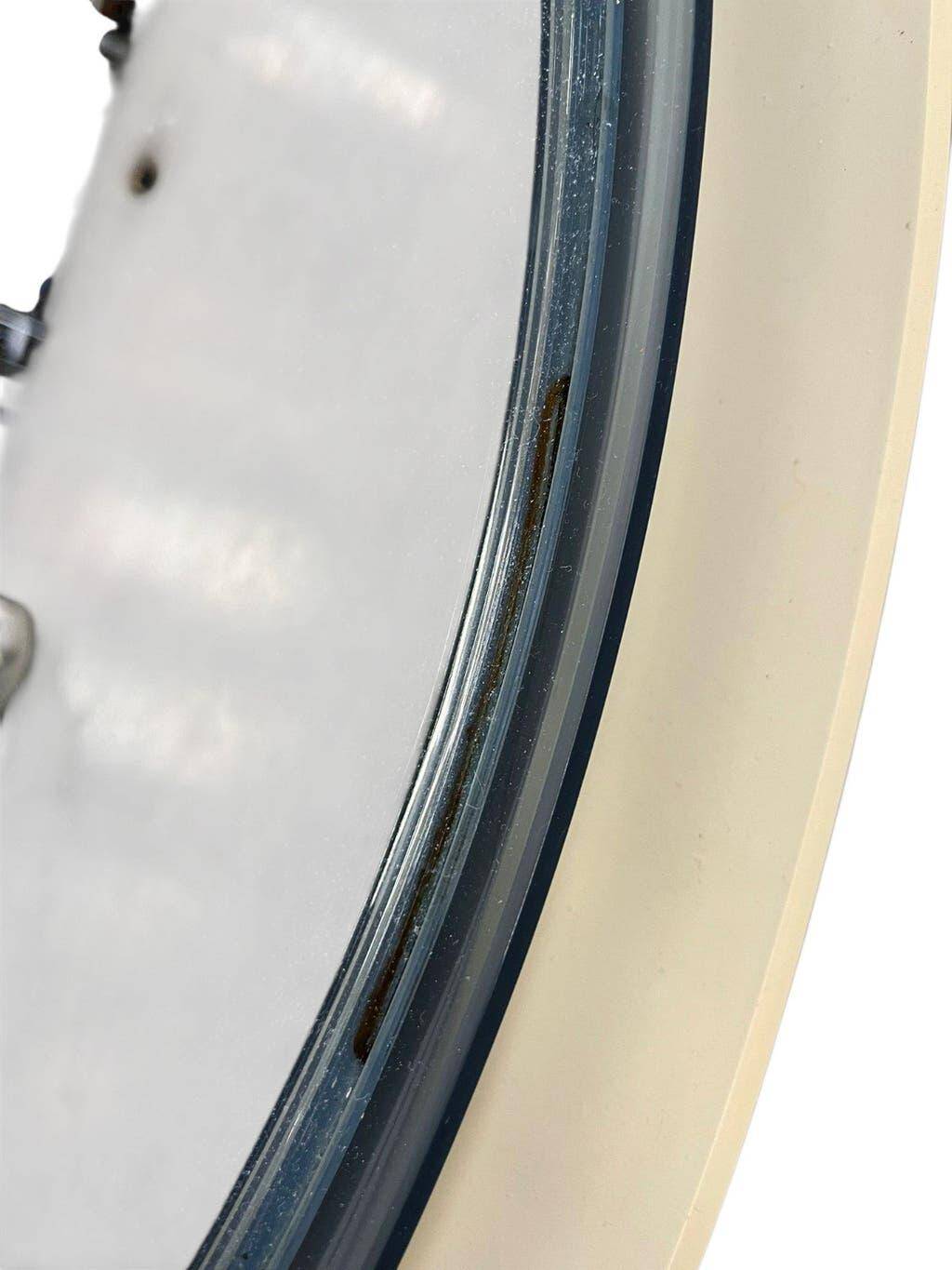 Vintage round mirror allibert with lighting
