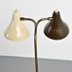 Double-arm adjustable reading floor lamp by J.J.M. Hoogervorst, Anvia, circa 1950.