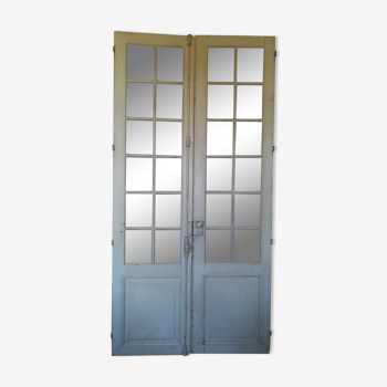 Pair of old glazed doors
