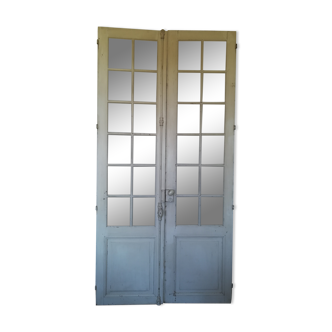 Pair of old glazed doors