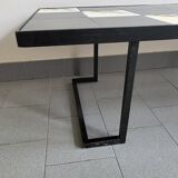 Importante table basse vintage 1950 ceramique & acier 50s 1950s vallauris