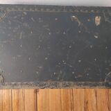 Ancient military trunk made of wood and metal