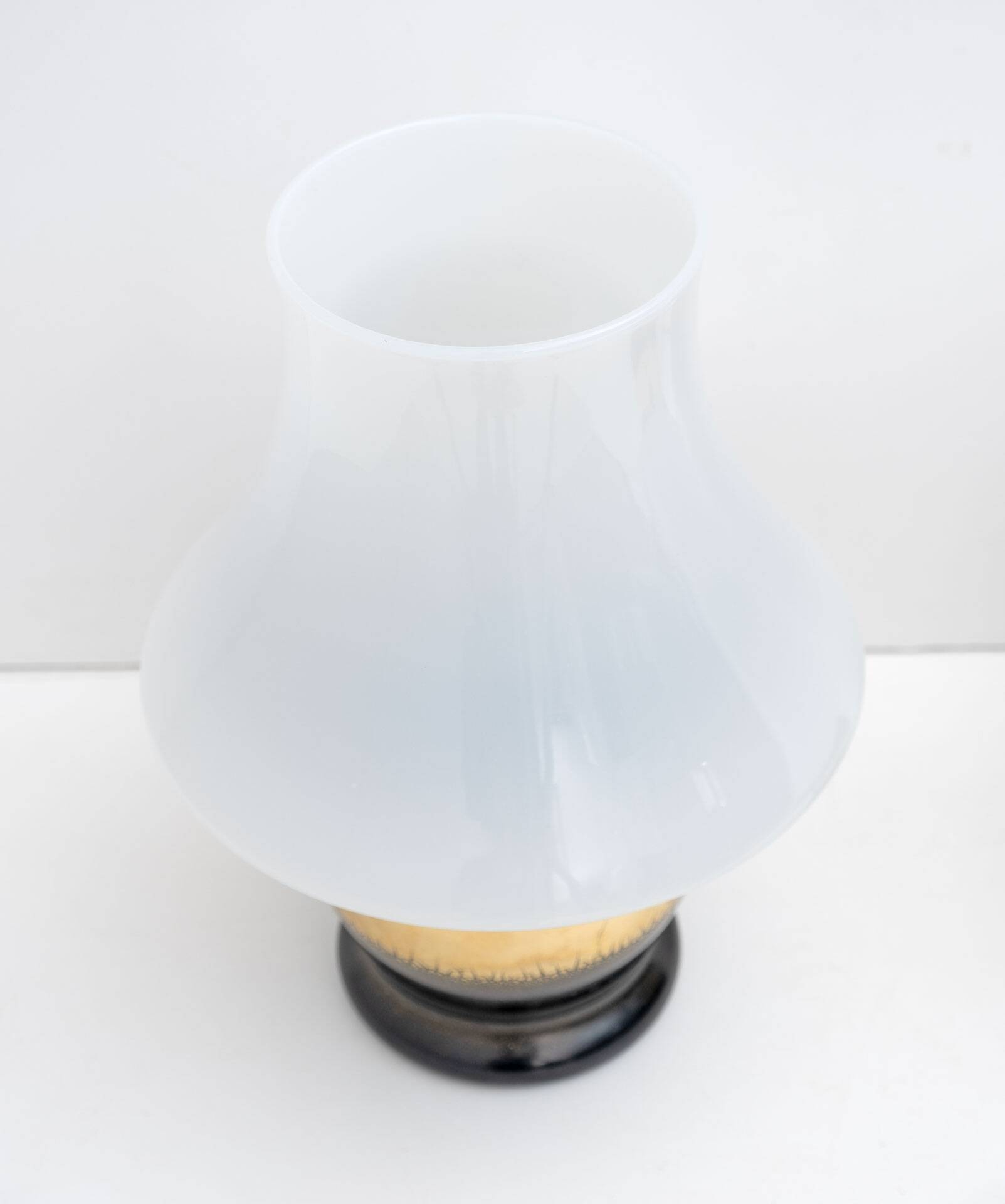 Mid-Century Modern Italian Murano Glass Mushroom Table Lamps, 1970s, Pair