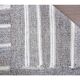 Vintage Turkish Hand-Knotted Wool Cotton Gray Kilim Runner Rug 95x196