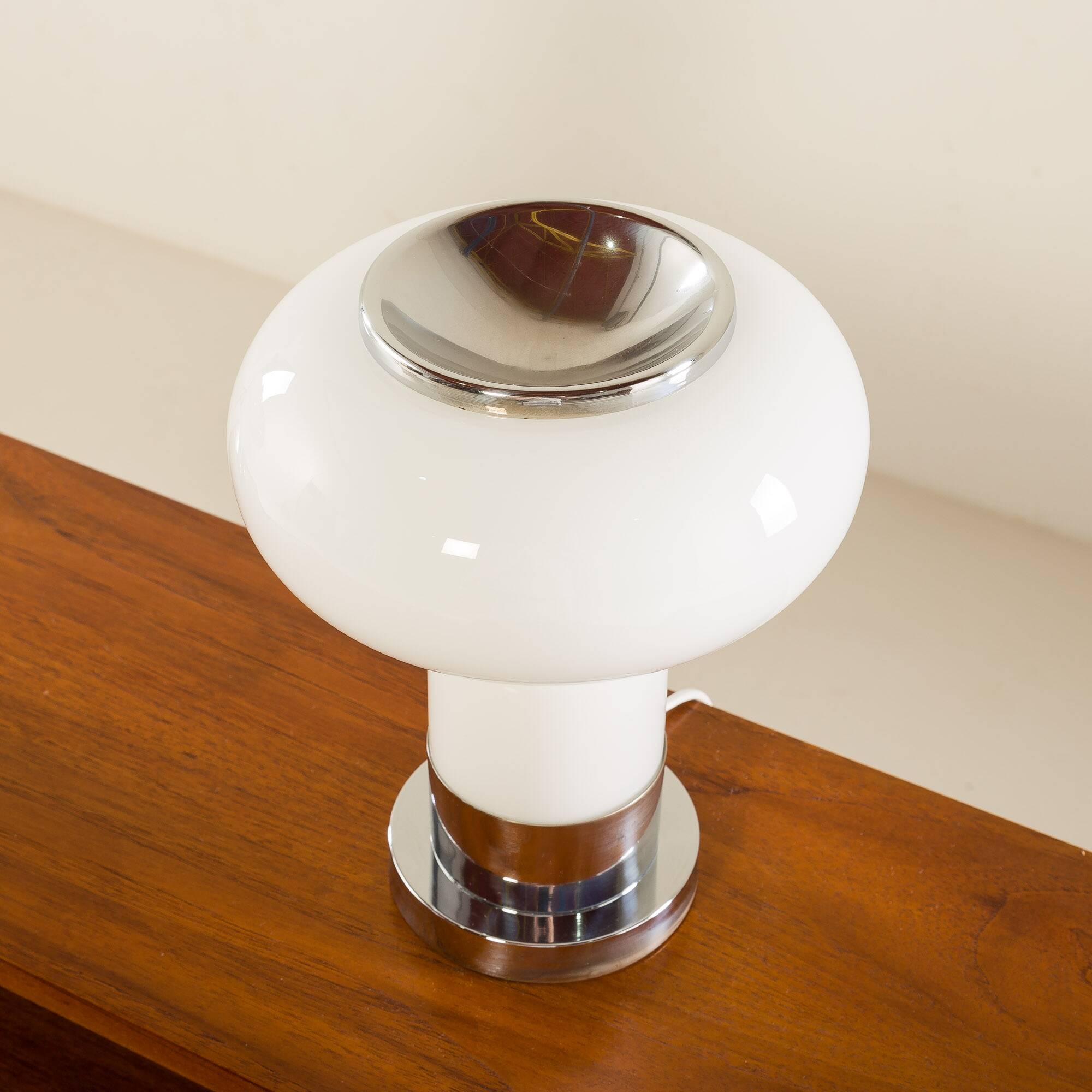 Murano glass Space Age table lamps, set of 2, Italy 1970s