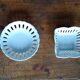 2 chiseled white porcelain cups