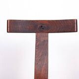 Set of 4 Scandinavian chairs in solid Elm, model T in the style of Olavi Hannin.