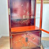 Lacquered wooden display case - China 1950