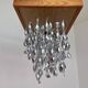 Design aluminium space age ceiling light/pendant - Czechoslovakia/1960s - 3pcs.