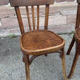 Pair of Baumann bistro chairs