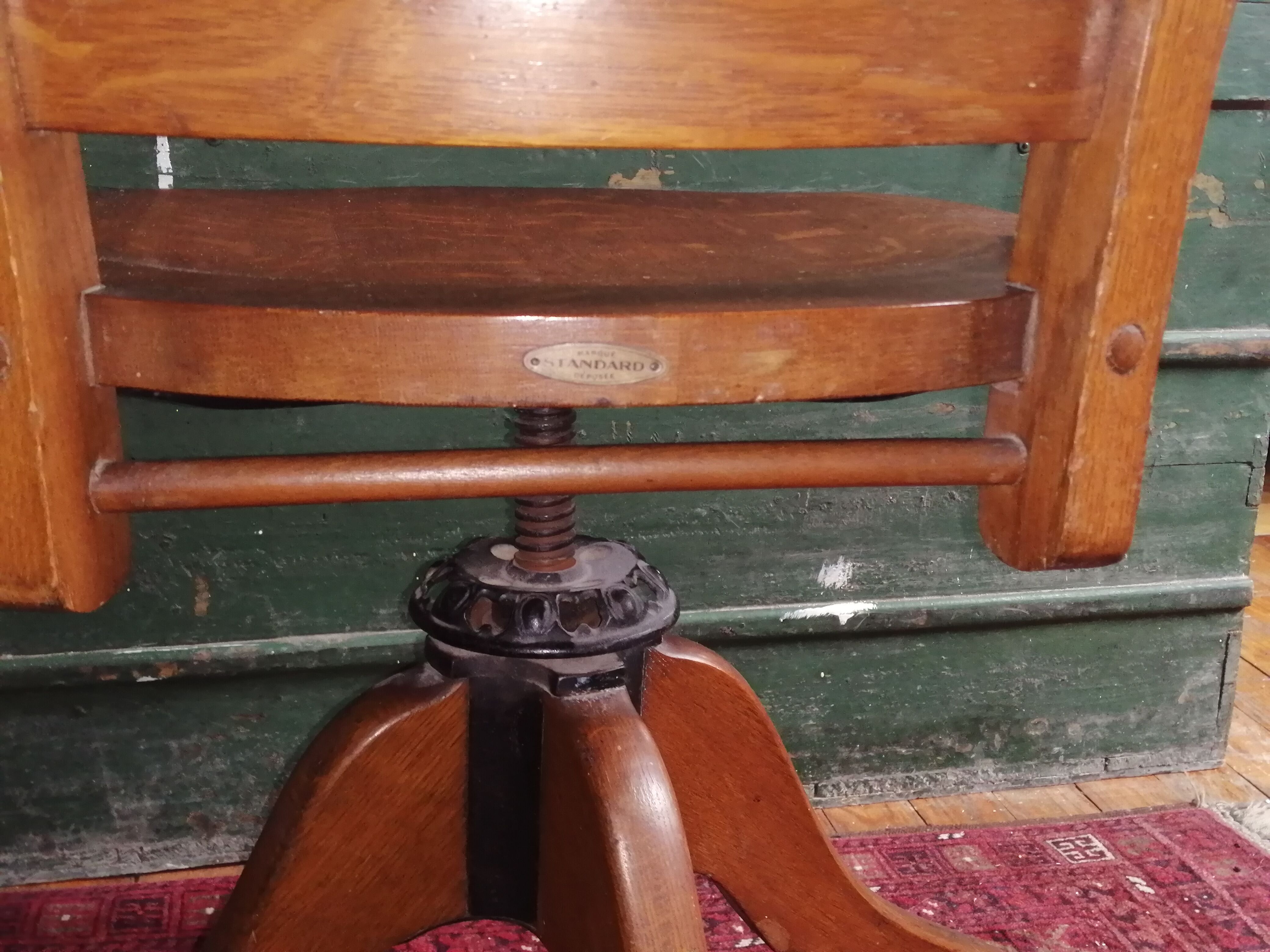 American oak office chair 1950