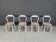 Lot de 4 chaises de salle à manger Calligaris, années 1980