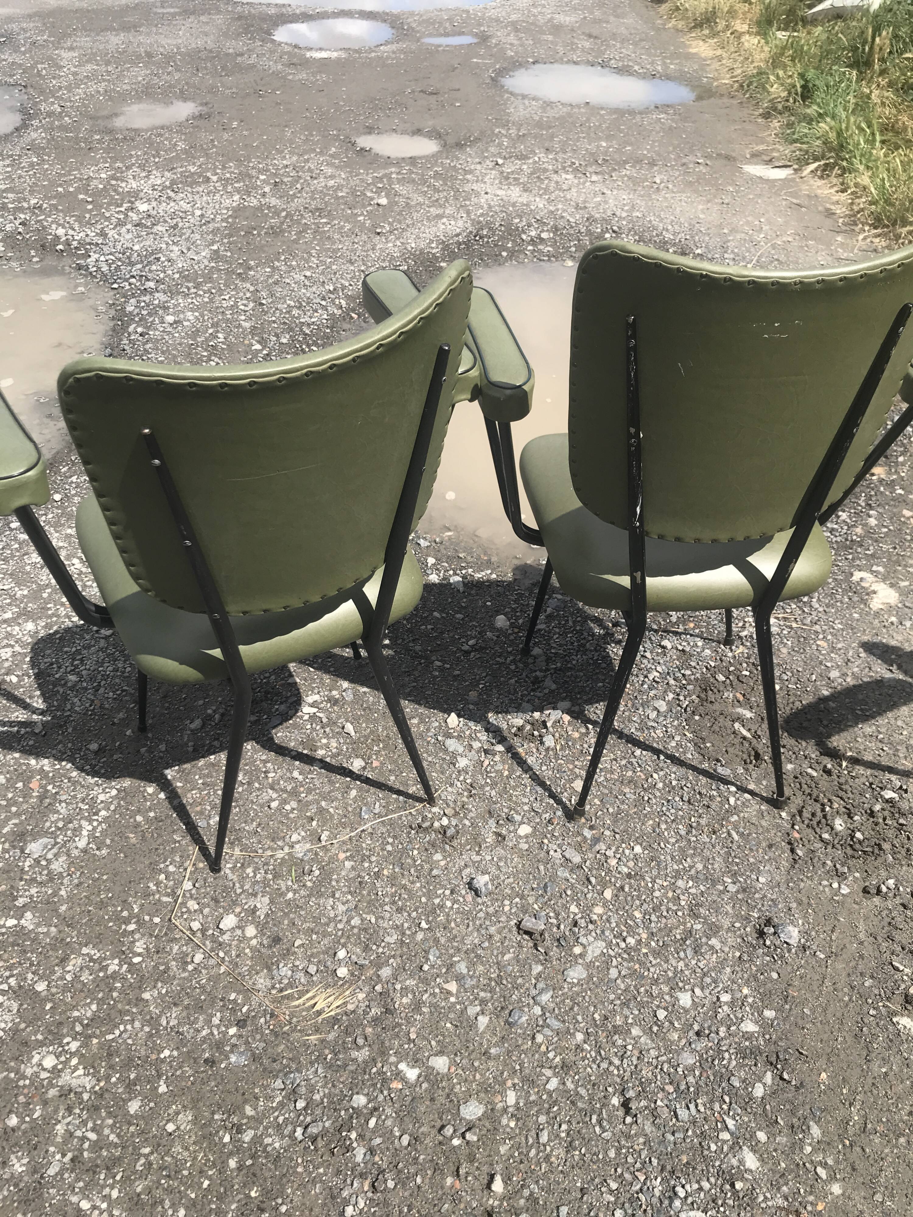 Fauteuil vintage kaki
