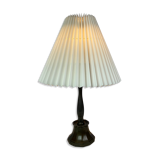 Table lamp in disco-metal by Just Andersen with paper shade, 1930s