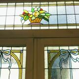 Separation door with an Art Deco window imposter 1900