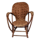 Fauteuil en lames de châtaignier tressées dit Le Corbusier