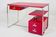 Bauhaus Red Writing Desk in Lacquered Wood, Germany, 1930s