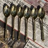 Set of 6 Vintage Gold Moka Spoons - Tableware - Coffee Spoons