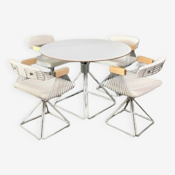 "delta" dining room set by rudi verelst for novalux - aristide upholstery