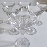 Set of 8 stemmed glasses 1960