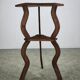 Circa 1900 Central European Hand-Carved Beech Side Table