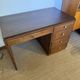 Art Deco desk in wood and walnut veneer.