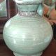Old small glazed ceramic pottery pitcher