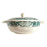 Digoin Sarreguemines tureen in enameled earthenware, “Versailles” service