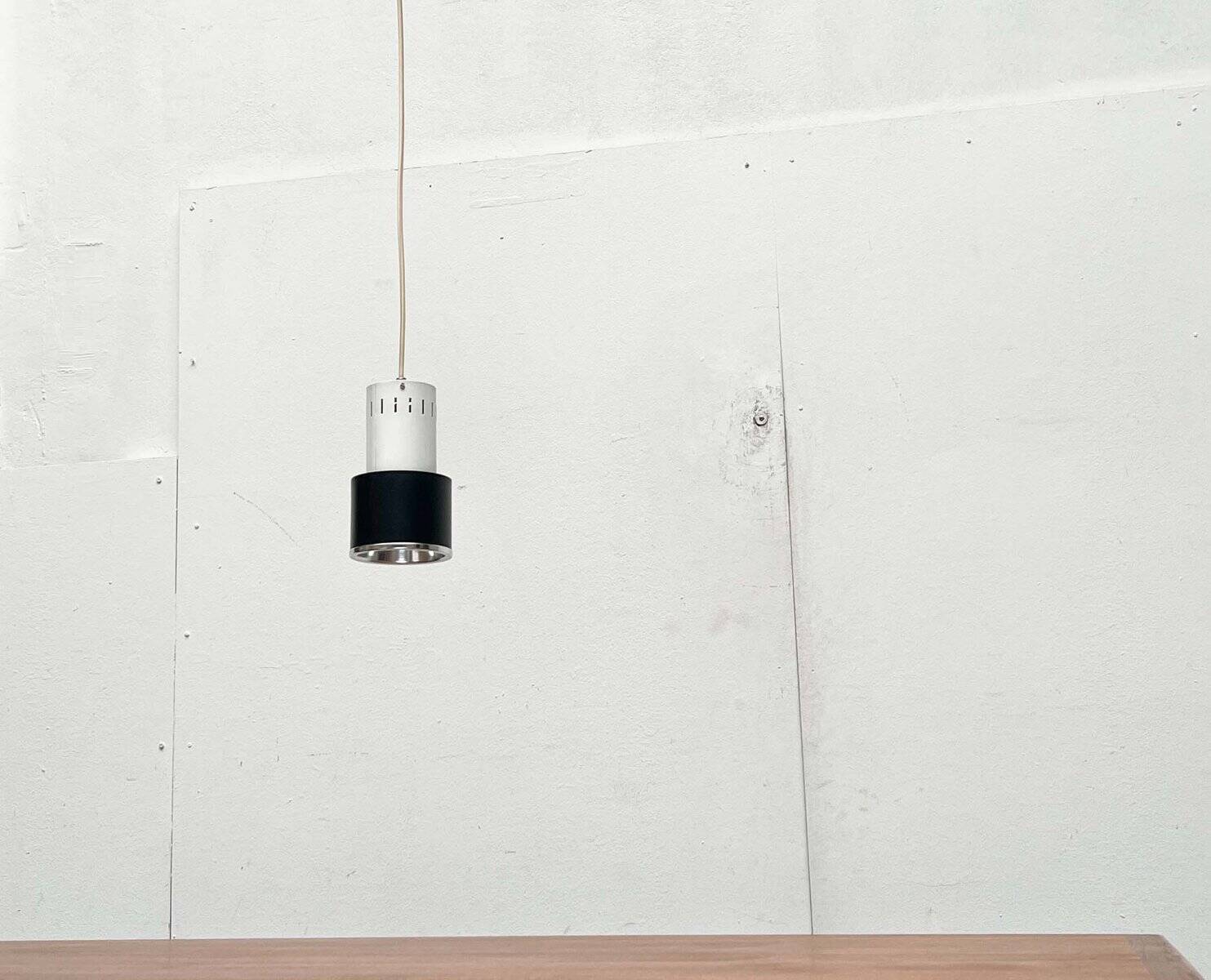 Mid-century minimalist Dutch suspensions attributed to Louis Kalff for Philips, 1950s, set of 4.