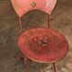 Sheet metal table and chairs