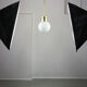 Mid-century modern opaline pendant lamp