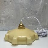 Vintage opaline portable lamp