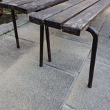 Pair of industrial benches