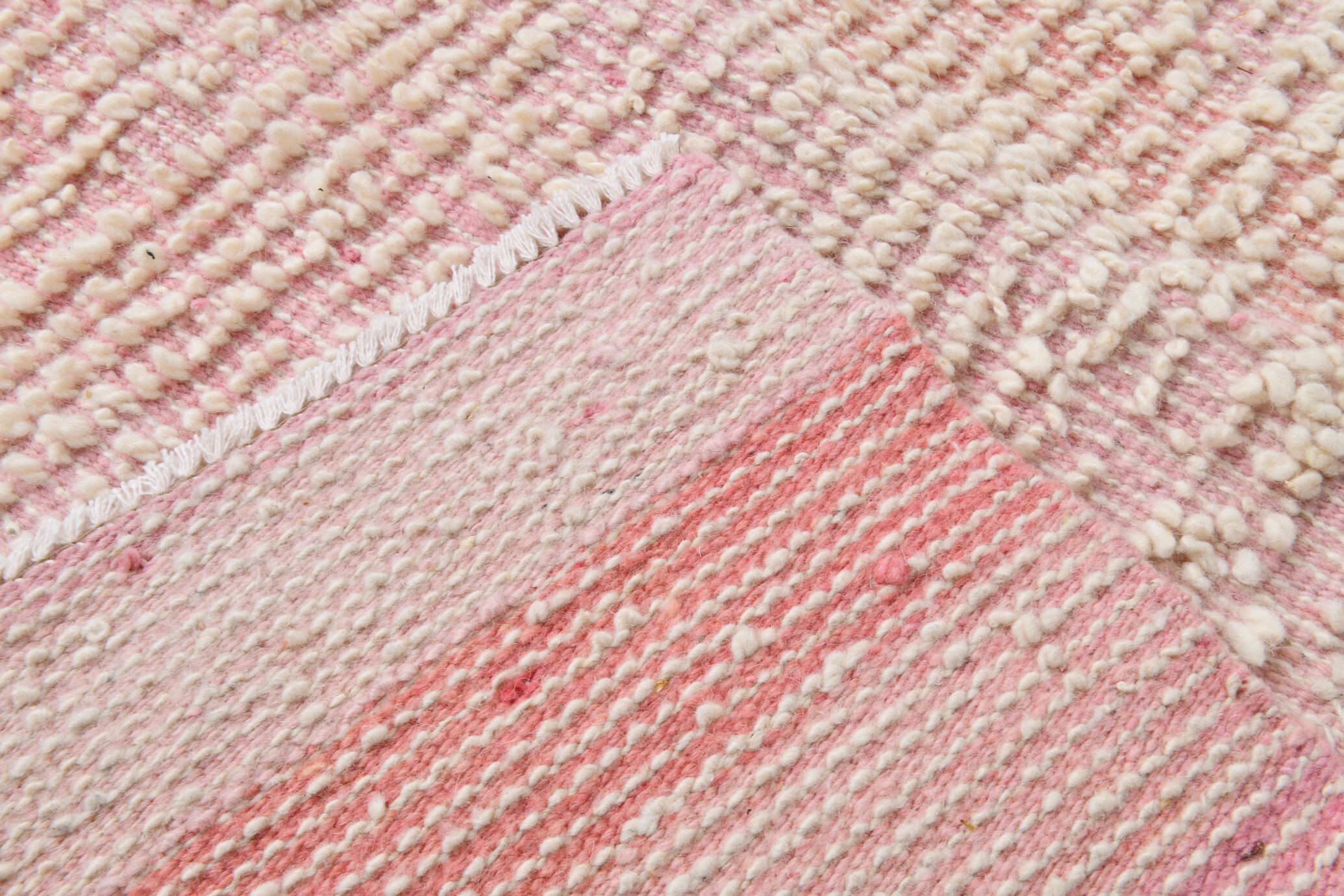 Tapis turc rose Kilim Blush 7x8, 228x248cm