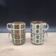 Set of 4 Boch 1966 Bernadette and Noix cups