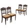 Antique neo-Gothic mahogany chairs, Italy, 19th century