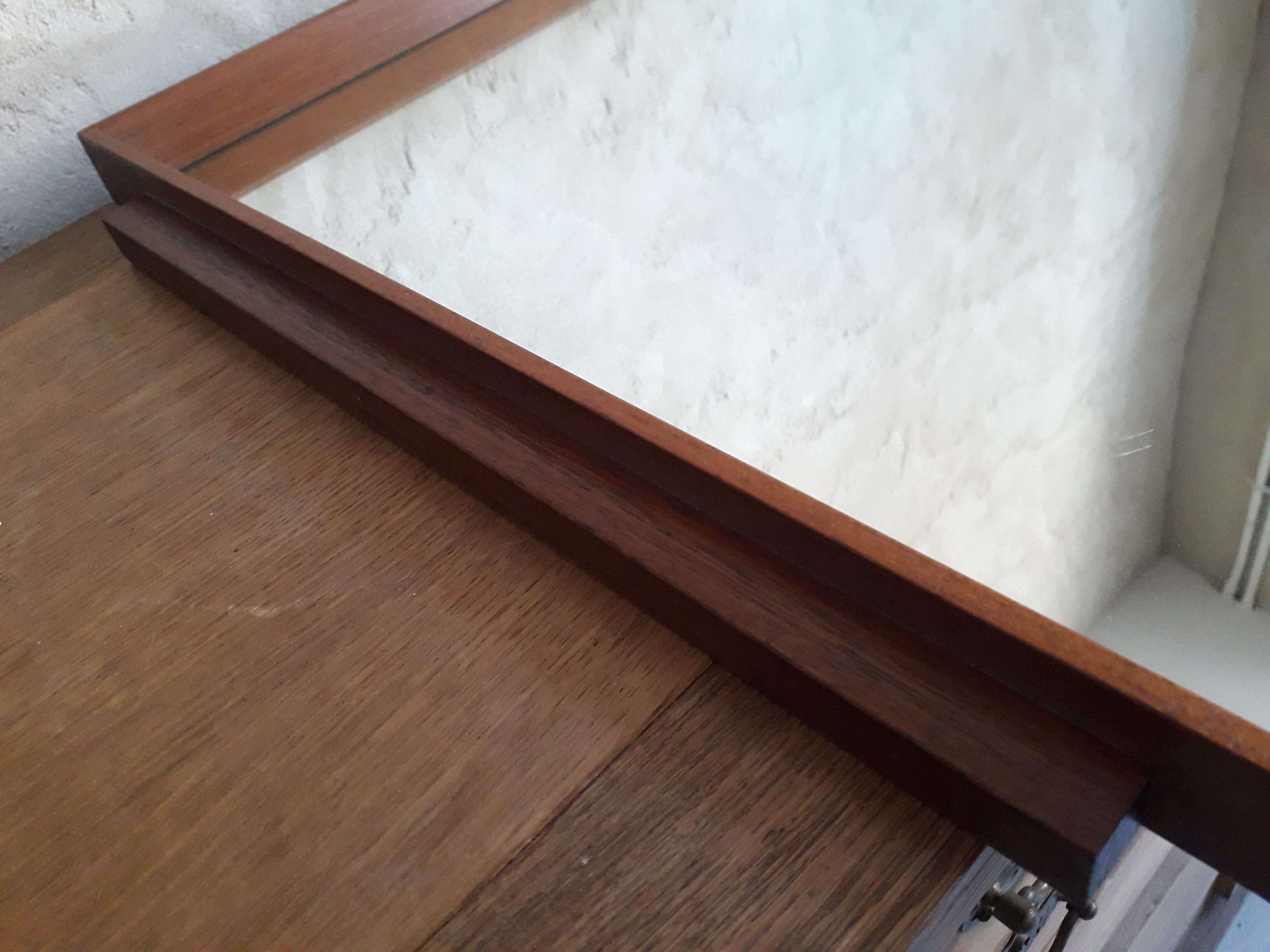 Scandinavian teak mirror