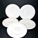 Wedgwood lot de 5 assiettes en faïence moulée Patrician guirlande England 26,5 cm