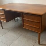 Danish Falster Teak Desk by Svend Madsen, 1960s