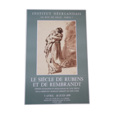 Original poster 1979 - 59x38 exhibition gallery exhibition "The century from Rembrandt to Rubens"