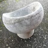 Vintage robert pansart outdoor armchair for elo in fiber cement.