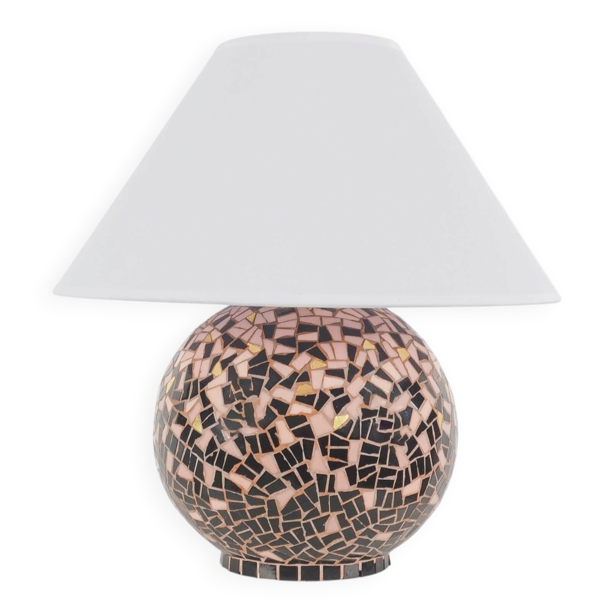 French work - Ceramic lamp & talosel - France, circa 1960