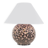 French work - Ceramic lamp & talosel - France, circa 1960