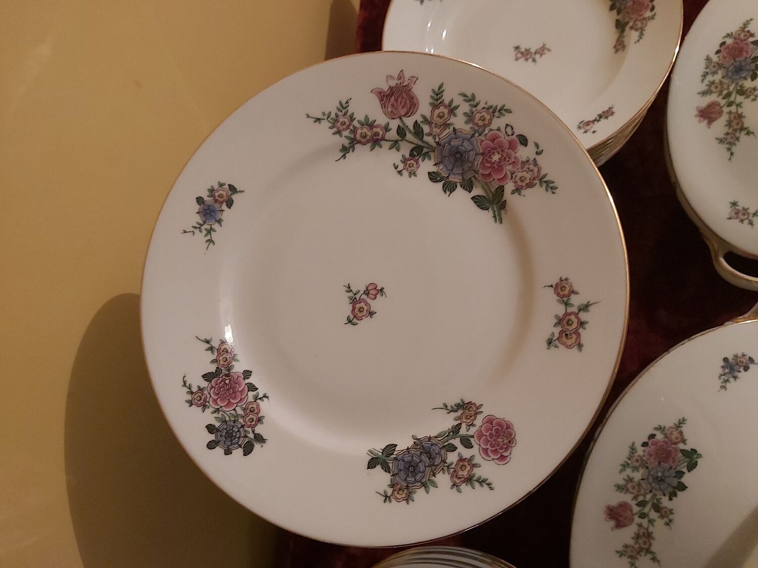 Limoges porcelain plates, service