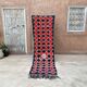 Moroccan carpet red/black - 76 x 253 cm