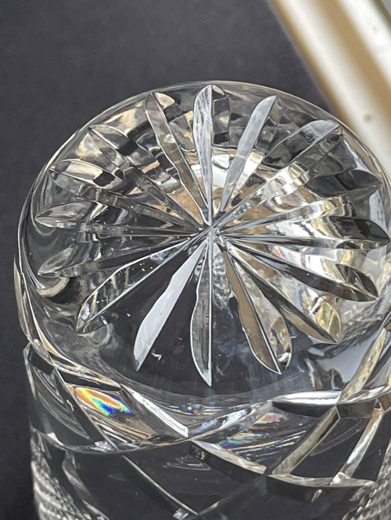 5 Whiskey glasses – Cut crystal