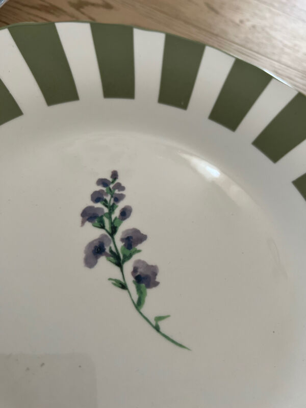 Assiettes style vintage fleurie campagne chic bohème